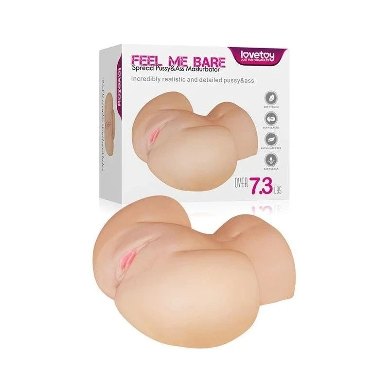 Lovetoy Feel Me Bare Perfect Pussy & Ass Masturbator Flesh Masturbators and Strokers