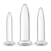 NS Novelties Crystal 3 Piece Anal Trainer Kit Clear