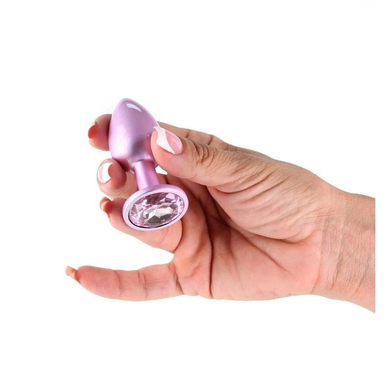 NS Novelties Rear Assets Iridescent Pink Butt Plug Butt Plugs