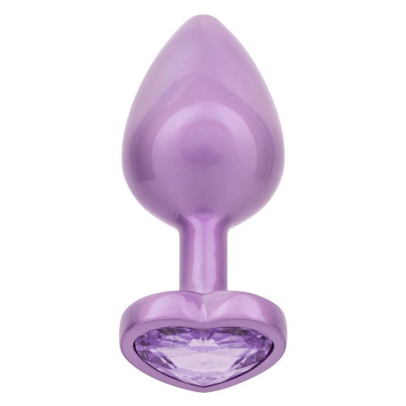 California Exotics Jewel Amethyst Heart Shape Butt Plug Butt Plugs