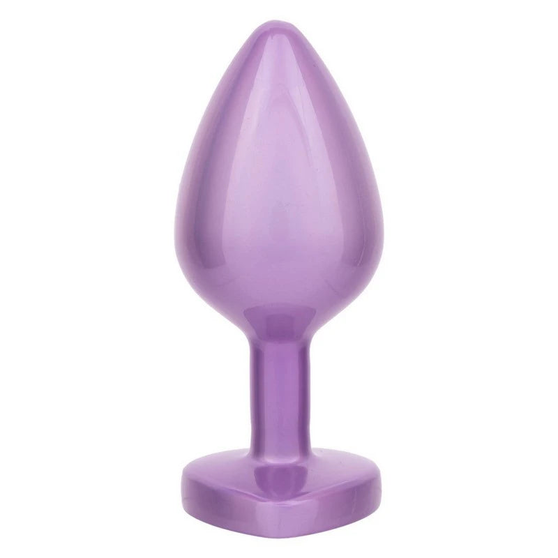 California Exotics Jewel Amethyst Heart Shape Butt Plug Butt Plugs
