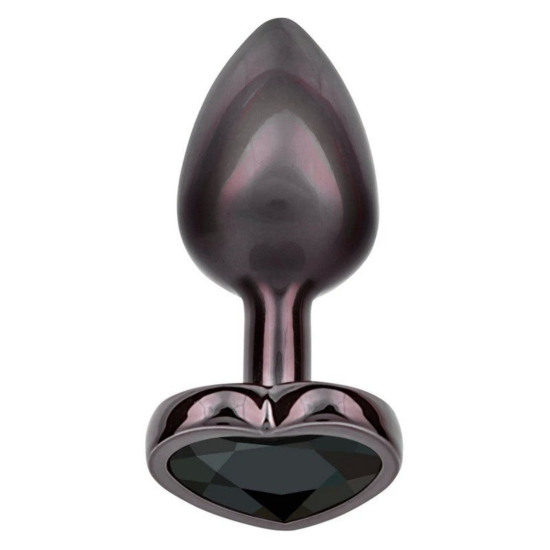 California Exotics Jewel Black Diamond Heart Shape Anal Plug Butt Plugs