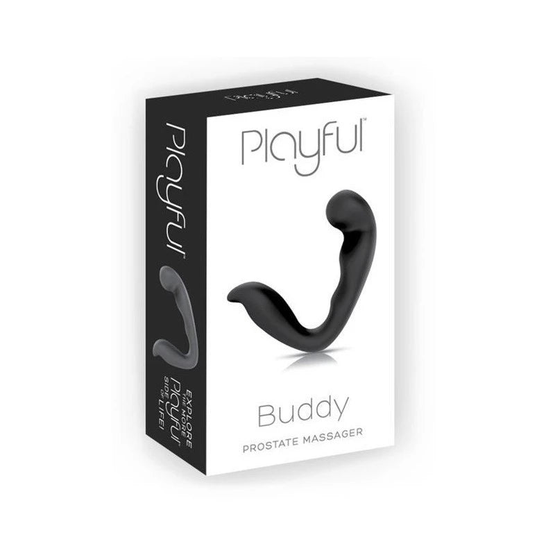 Playful Buddy Vibrating Prostate Massager Black Prostate Sex Toys