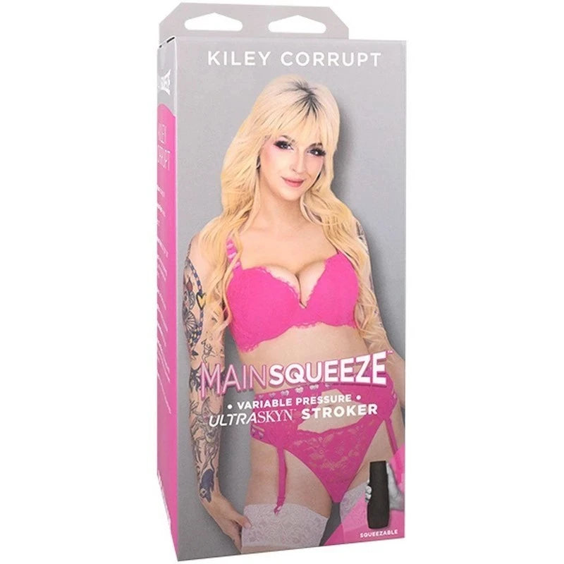 Doc Johnson Main Squeeze Kiley Corrupt Vagina Stroker Flesh Masturbators and Strokers