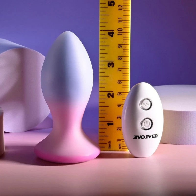 Evolved PARADISE Rechargeable Butt Plug Pink/Purple Butt Plugs