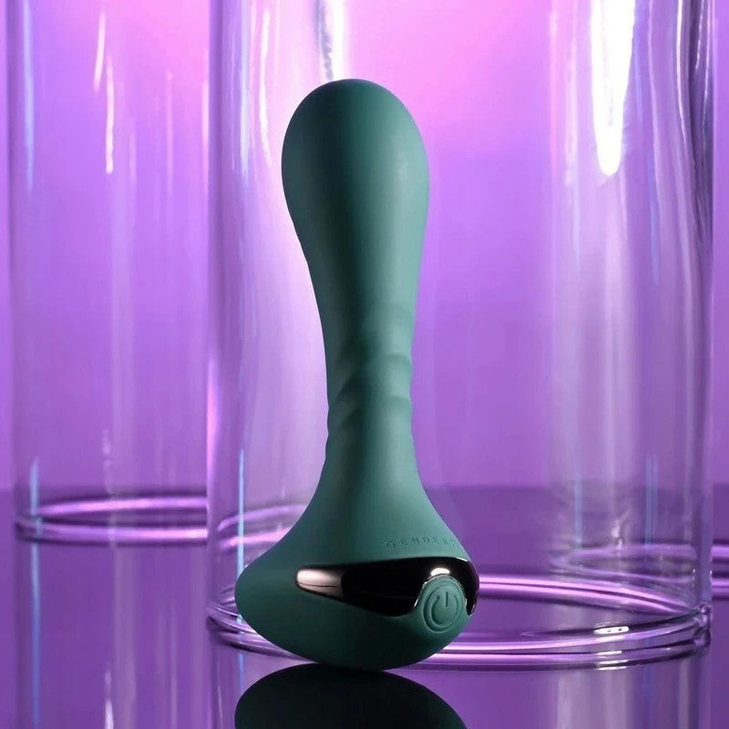 Gender X GOES ANYWHERE Rechargeable Anal Vibrator Green Anal Vibrators