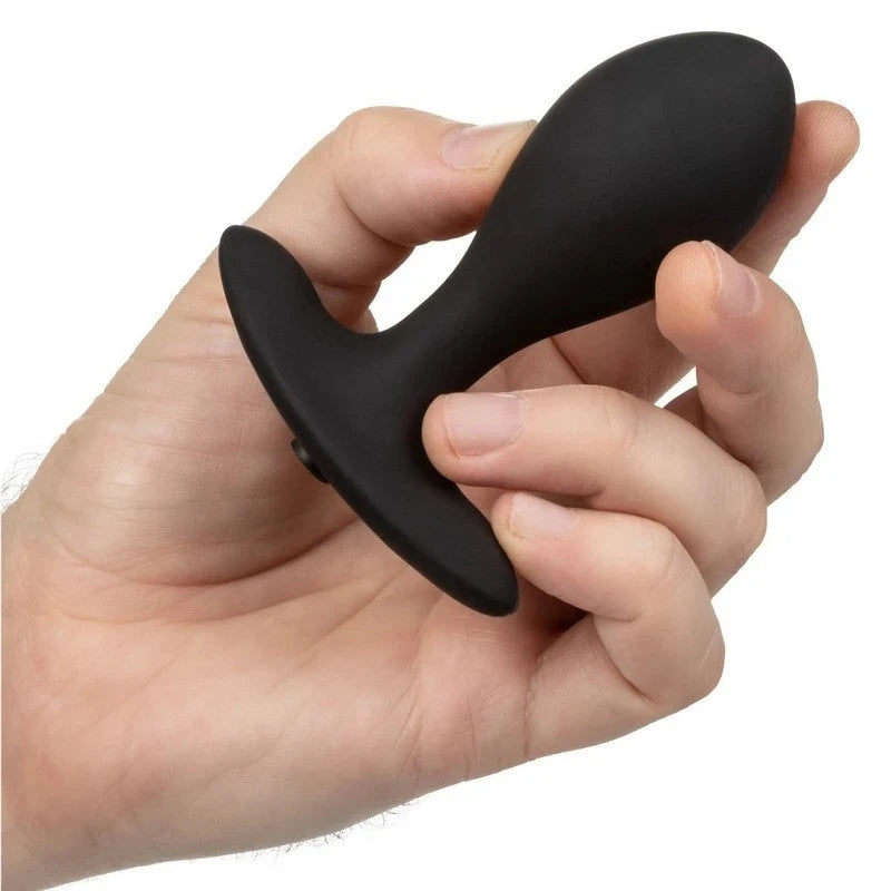 California Exotics Weighted Inflatable Butt Plug Black Butt Plugs