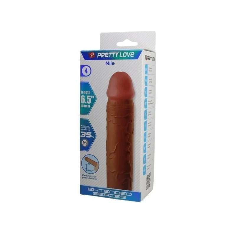 Pretty Love Nile 6.5 Inch Erection Enhancer Penis Sleeve Penis Sleeves and Extenders