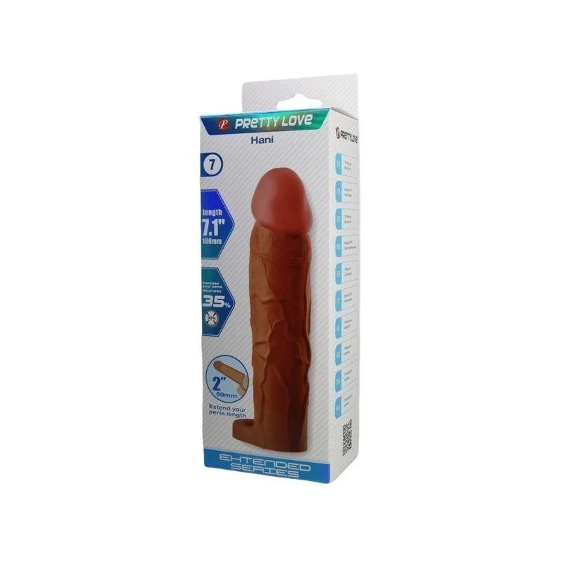 Pretty Love Hani 7.1 Inch Cock Sleeve and Penis Sheath Penis Sleeves and Extenders