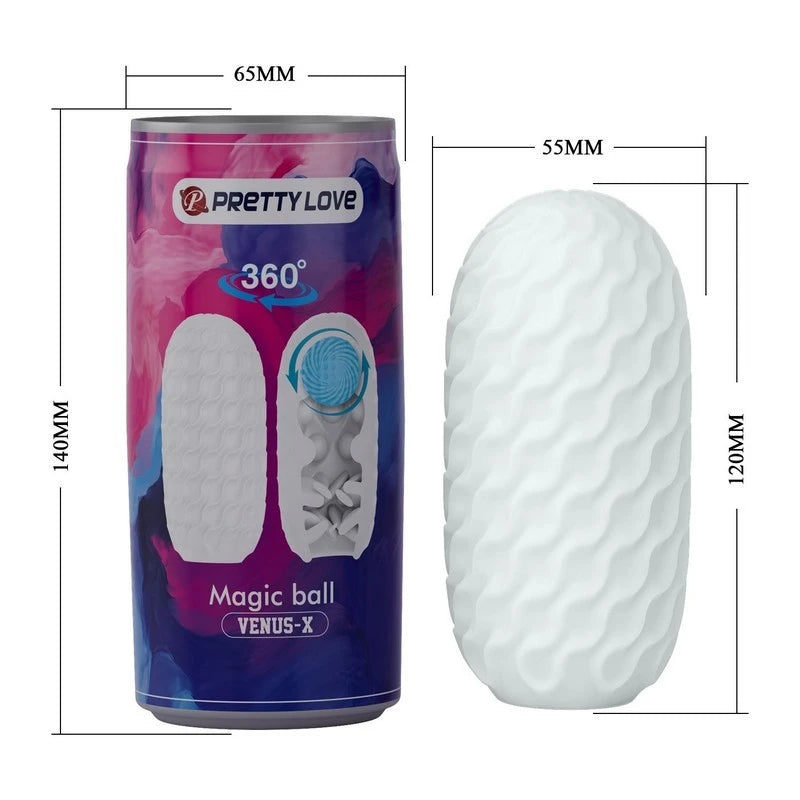 Pretty Love Venus-X Magic Ball Male Stroker Clear Masturbators and Strokers