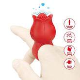 Pretty Love Jae Rose Adult Finger Vibrator Red Clit Ticklers and Pulsators