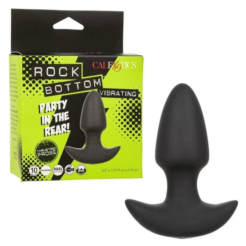 CalExotics Rock Bottom Vibrating Thrusting Anal Probe Butt Plugs