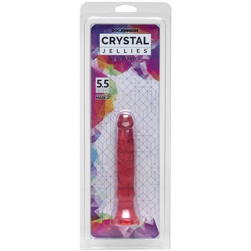 Crystal Jellies Anal Starter Realistic Dildo Pink Anal Dildos