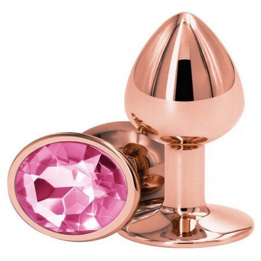 NS Novelties Rear Assets Rose Gold Small Butt Plug - Butt Plugs