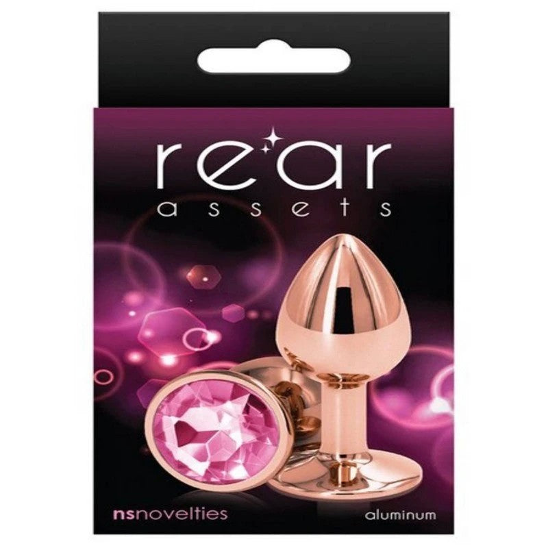 NS Novelties Rear Assets Rose Gold Small Butt Plug Butt Plugs