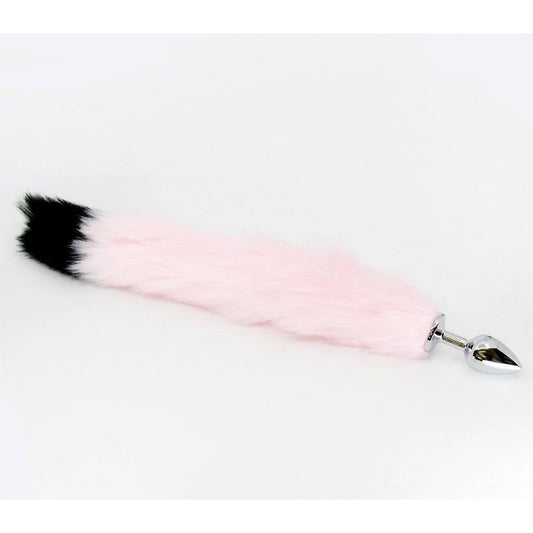 Love In Leather Fur Fox Tail Butt Plug Small - Butt Plugs