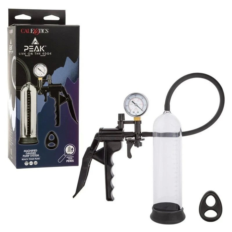 CalExotics Peak Magnified Gauged Penis Pump System Penis Pumps And Stretchers