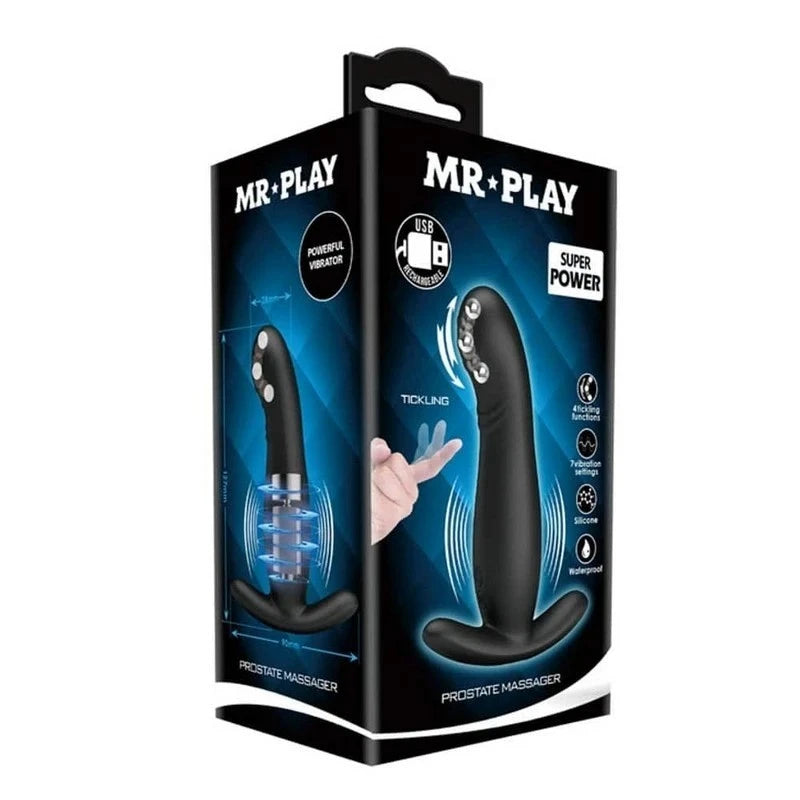 Mr Play Silicone Vibrating Prostate Massager Prostate Toys