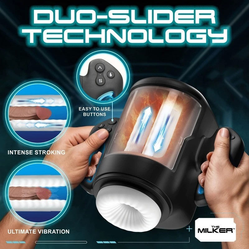 XR Brands Cyber Milker Stroking & Vibrating Masturbator Masturbators and Strokers