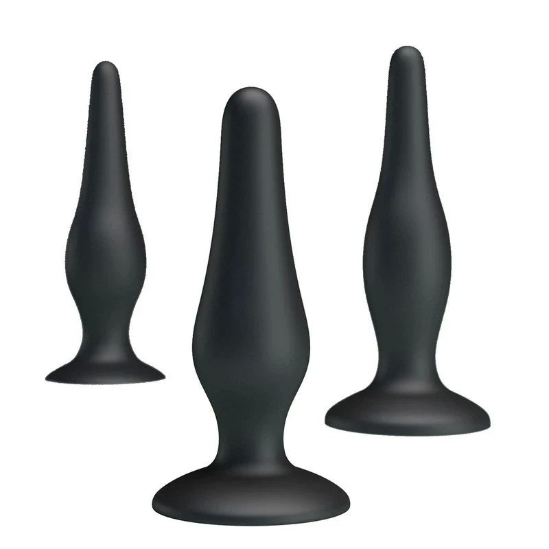 Party Up JERRY 3 Sizes Silicone Butt Plug Set Butt Plugs