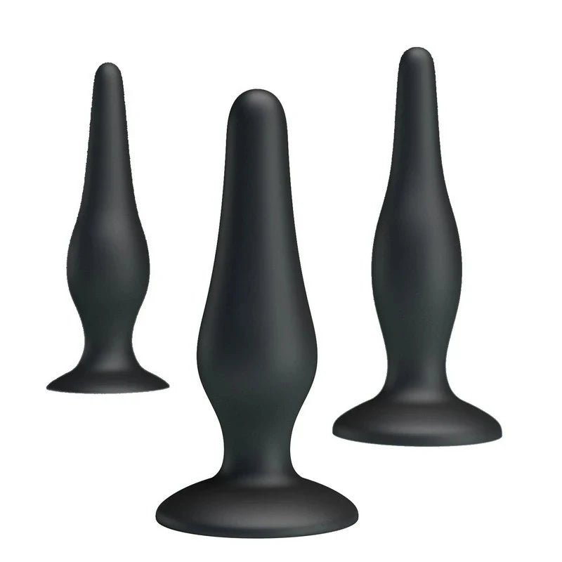 Party Up JERRY 3 Sizes Silicone Butt Plug Set Butt Plugs