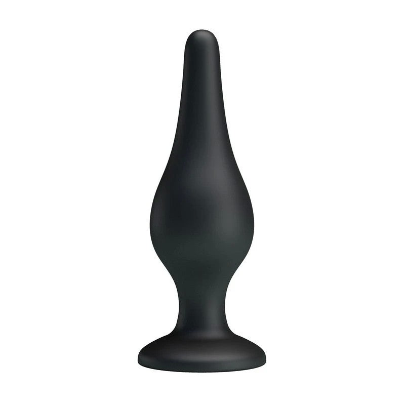 Party Up JEFFREY 14 cm Silicone Butt Plug Black Butt Plugs