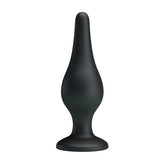 Party Up JEFFREY 14 cm Silicone Butt Plug Black Butt Plugs