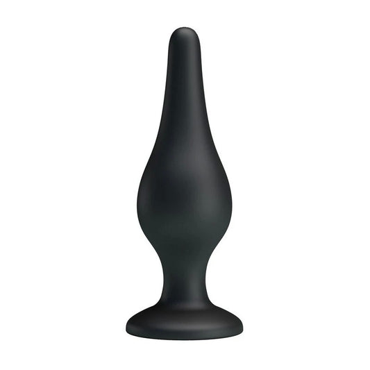 Party Up JEFFREY 14 cm Silicone Butt Plug Black Butt Plugs