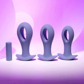 Evolved HOLE PUNCH Butt Plugs with Bullet Vibrator Purple Butt Plugs