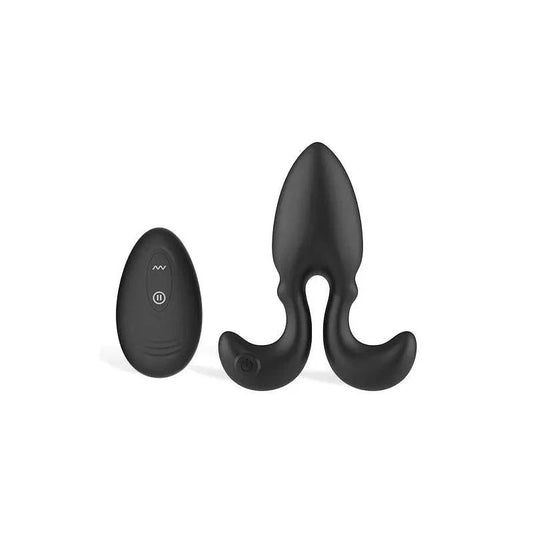 Adam & Eve OMEGA Rechargeable Vibrating Butt Plug Black Butt Plugs