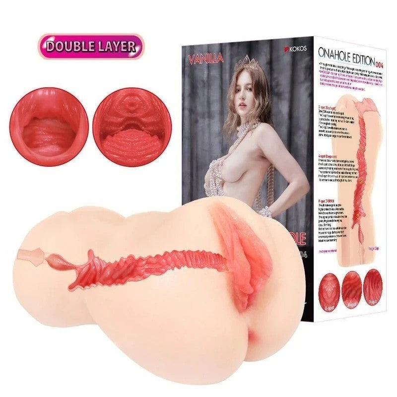 Kokos Vanilla Onahole 004 Dual Layer Vagina Stroker Flesh Masturbators and Strokers