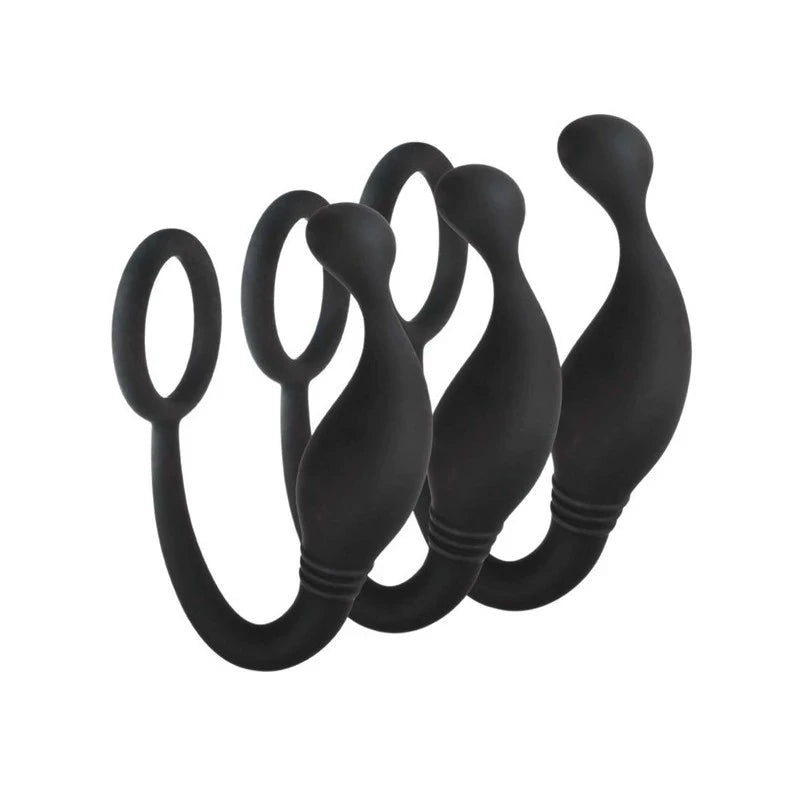 Excellent Power 3 Piece Prostate Plug with Love Ring Default Title Prostate Toys