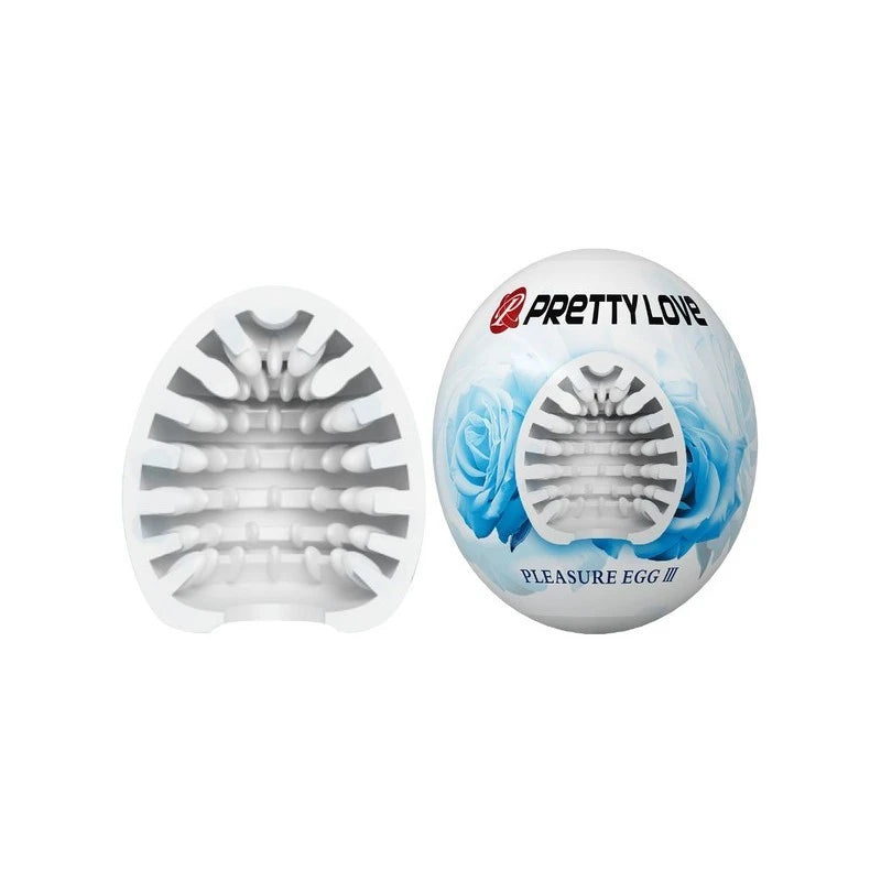 Pretty Love Pleasure Egg Ribbed Textured Male Masturbator Masturbators and Strokers
