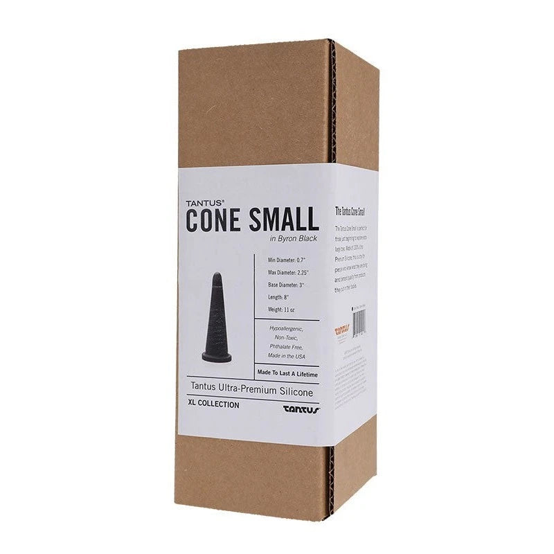 Tantus Cone Butt Plug Small Black Butt Plugs