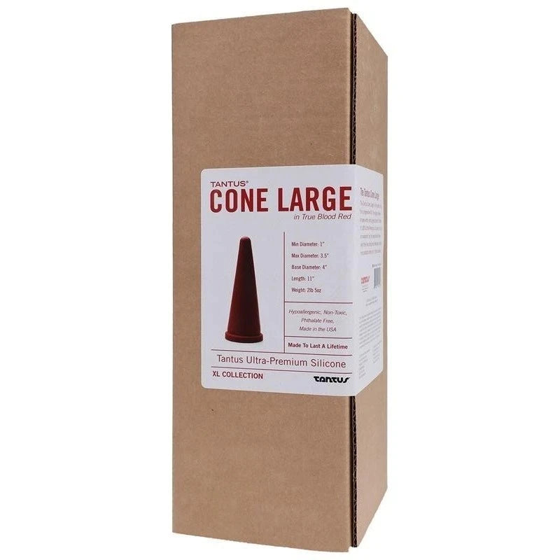 Tantus Cone Butt Plug Large Red Butt Plugs