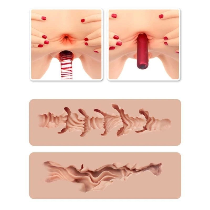 Naked Factory Spread Me Pussy and Anal Masturbator Monica Masturbators and Strokers