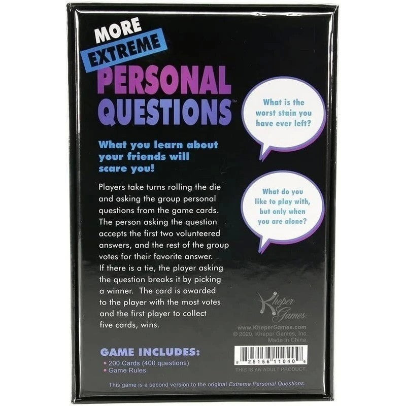 Kheper Games More Extreme Personal Questions Game Sex Games, Coupons and Tricks