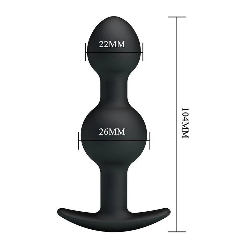 Party Up JAMES Beaded Silicone Butt Plug Butt Plugs