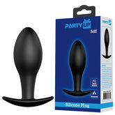 Party Up JEFF Silicone 8.5 cm Butt Plugs Black Butt Plugs