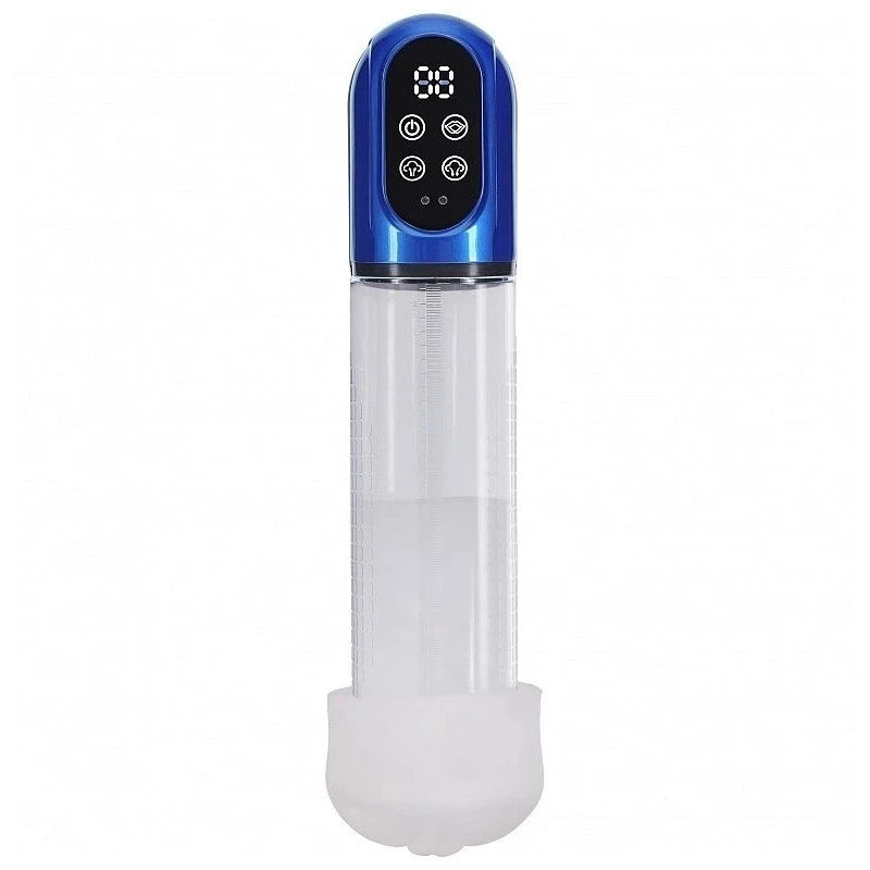 Shots Toys PUMPED Engage Automatic Mens Penis Pump Blue Penis Pumps And Stretchers