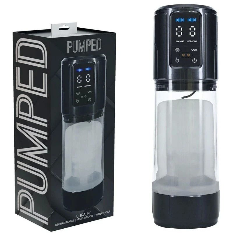 Shots Toys PUMPED UltraLift Rechargeable Auto Masturbator Masturbators and Strokers