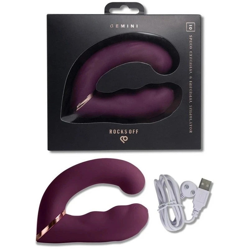 Rocks Off Gemini Multi Functions Prostate Vibrator Prostate Toys