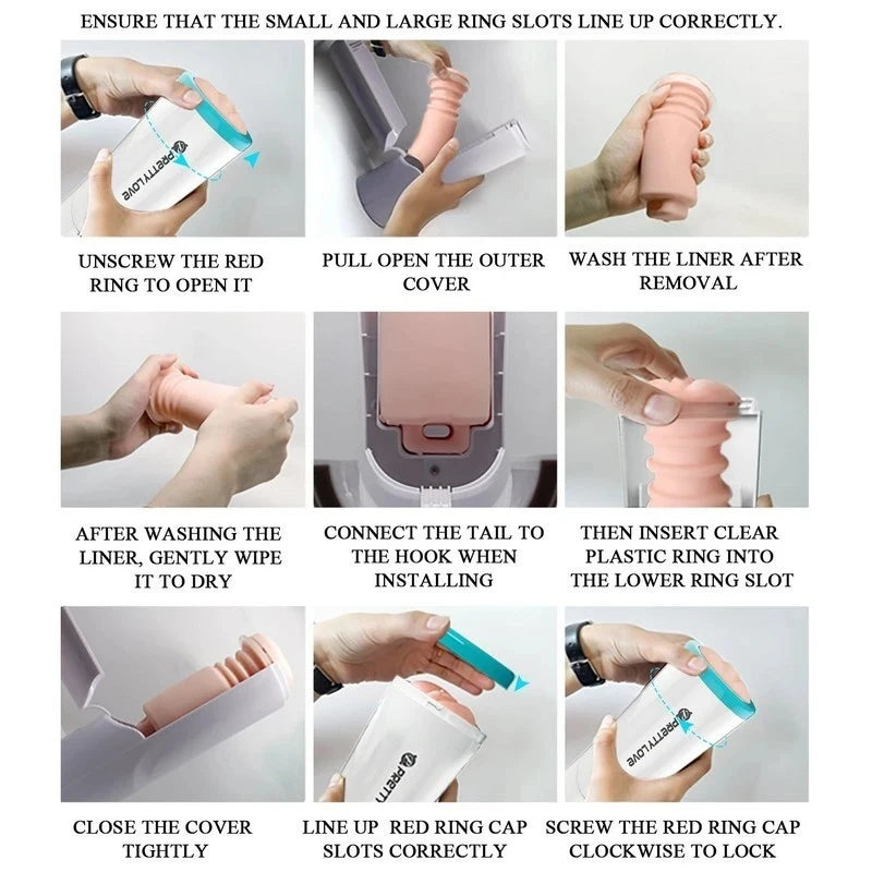 Pretty Love Aby Sexy Talk Realistic Pussy Masturbator Masturbators and Strokers