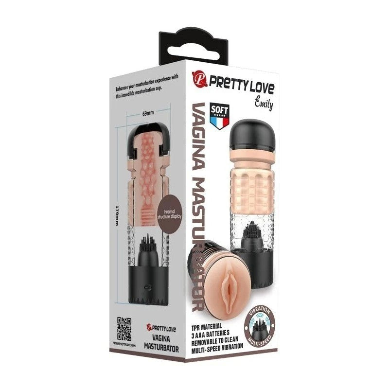 Pretty Love Emily Realistic Pussy Male Masturbator Masturbators and Strokers