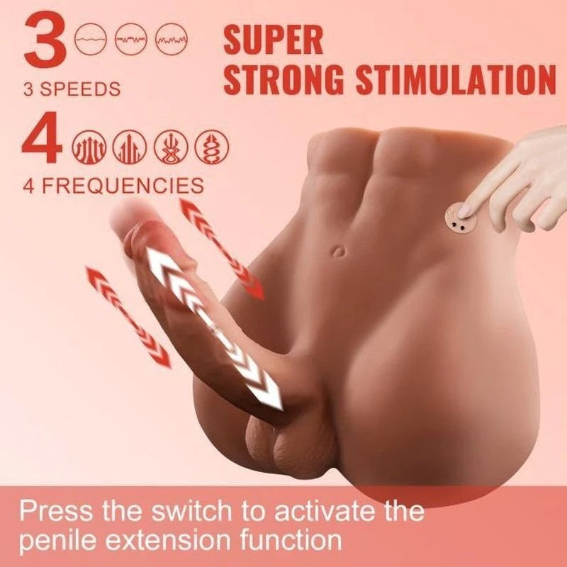 XISE Bartlett USB Auto Thrusting 15 cm Male Cock and Ass Masturbators and Strokers