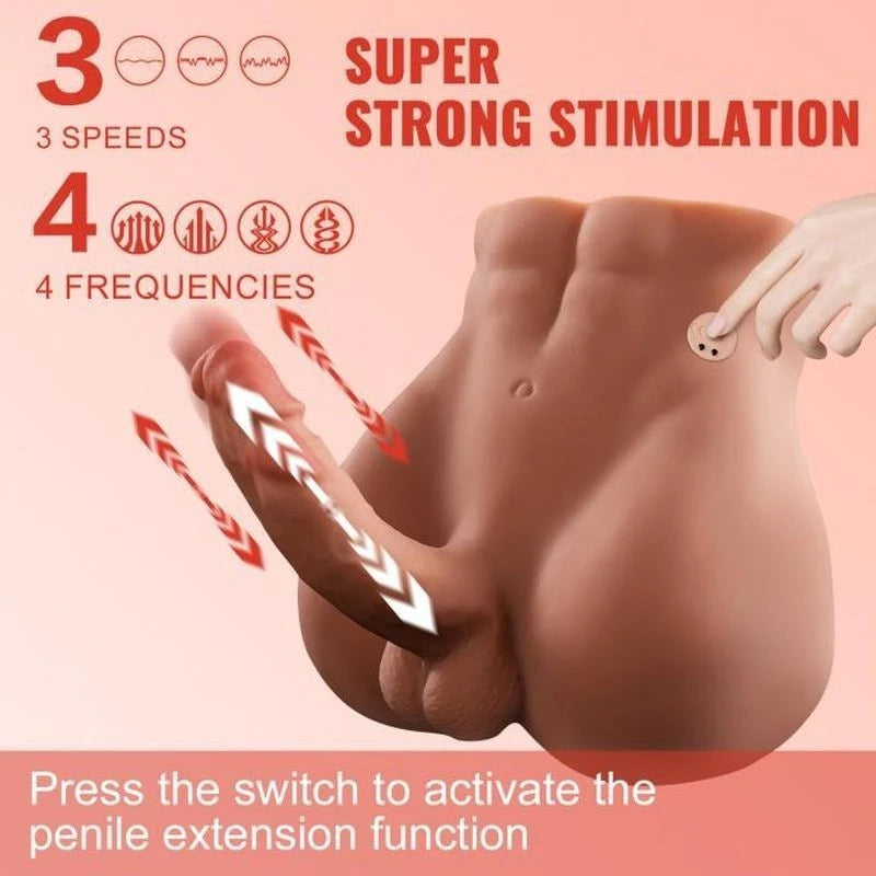 XISE Bartlett USB Auto Thrusting 15 cm Male Cock and Ass Masturbators and Strokers