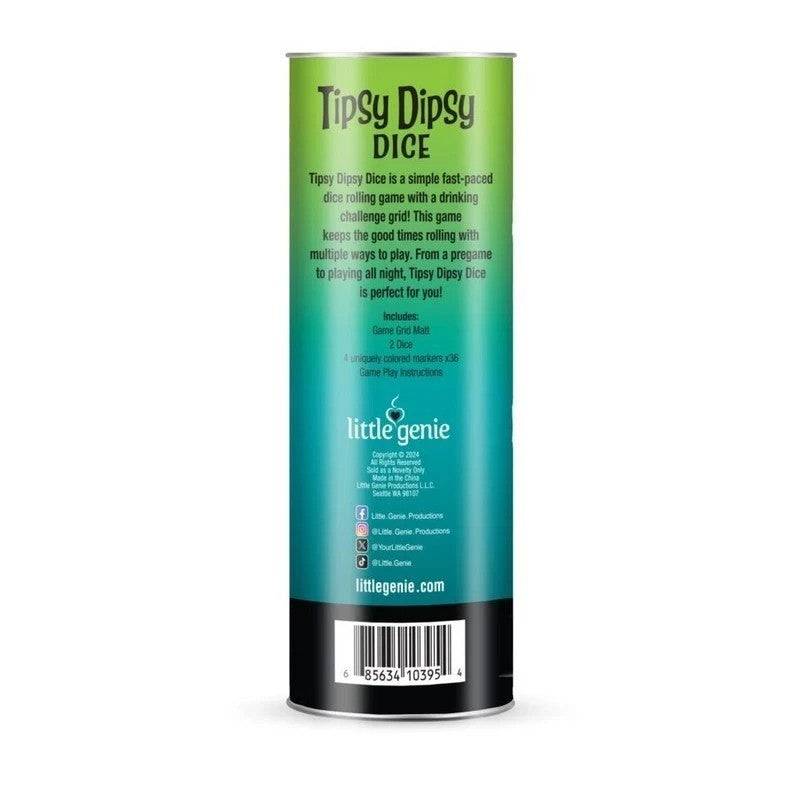 Little Genie Tipsy Dipsy Dice Drinking Game for Parties Sex Games, Coupons and Tricks