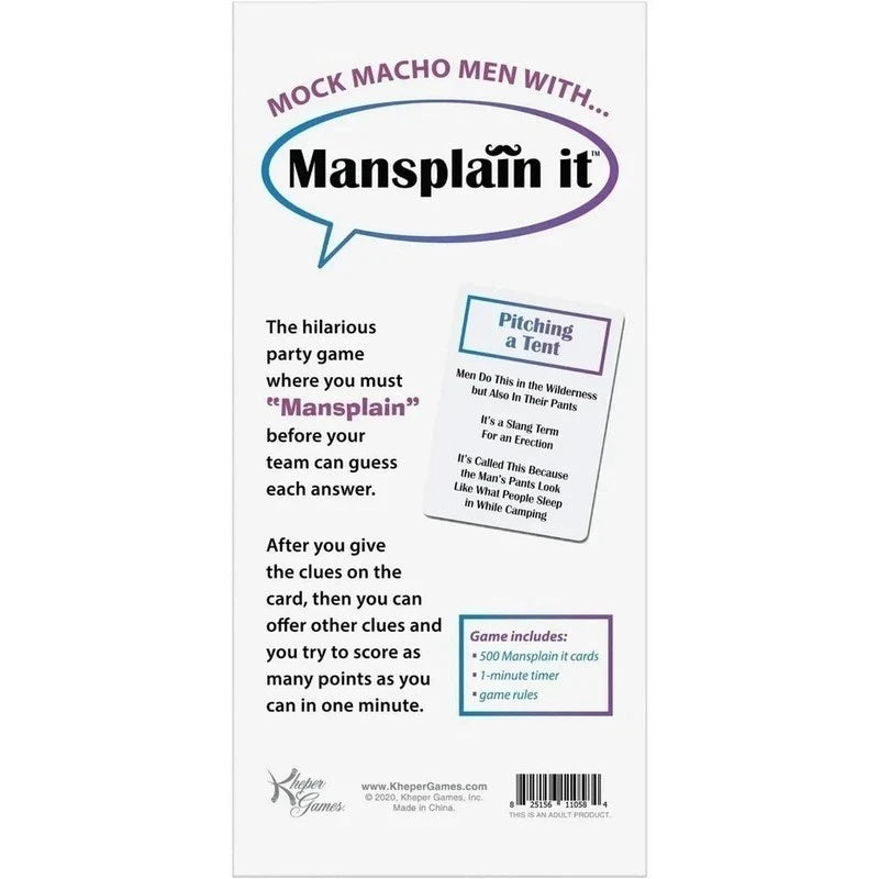 Kheper Games Mansplain It Game Sex Games, Coupons and Tricks