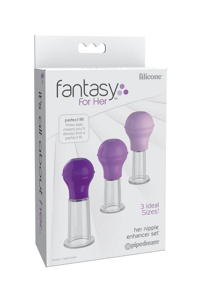 Fantasy For Her Womens Nipple Enhancer Set Nipple and Clit Clamps