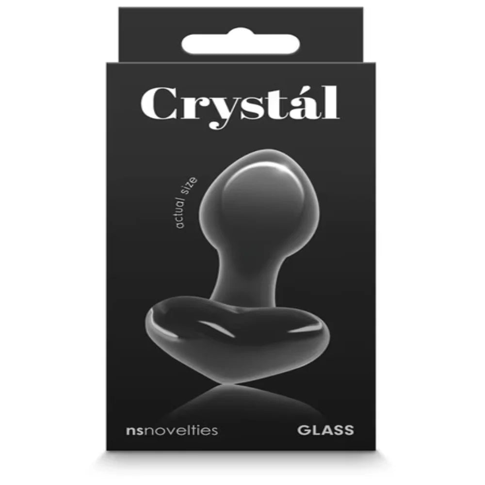 NS Novelties Crystal Heart Glass Butt Plug Butt Plugs